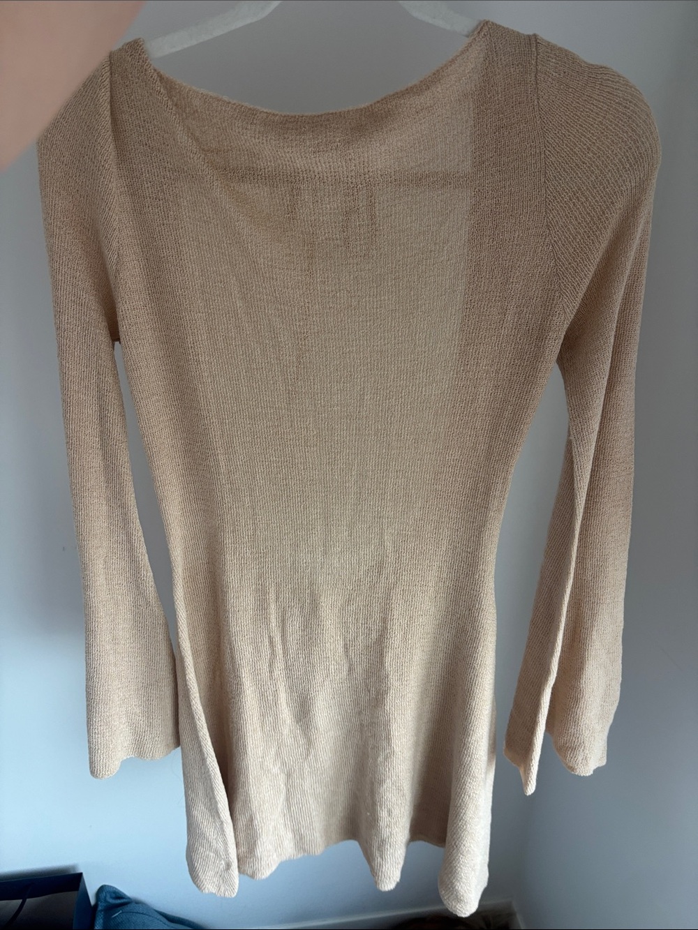 Meshki Light Beige Knit Swim Coverup
